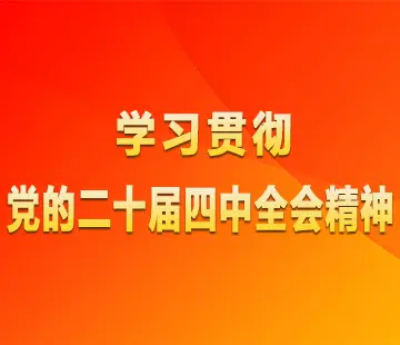学习贯彻党的二十届四中全会精神